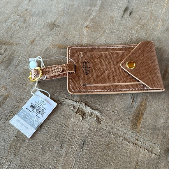 Mudpie le‎ weekend metallic rose gold Luggage Tag One size New travel vacation - Picture 3 of 6
